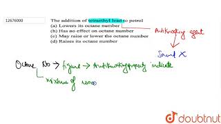 The addition of tetraethyl lead to petrol [upl. by Reyem841]