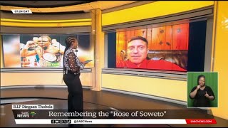 Dingaan Thobela  Remembering the quotRose of Sowetoquot Colin Nathan [upl. by Lagas487]