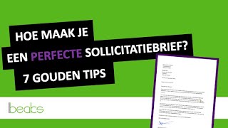 Hoe schrijf je een perfecte sollicitatiebrief 7 Gouden Tips [upl. by Eckart]