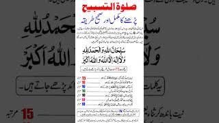 salatul tasbih padhne ka tarika shortfeed youtubeshorts ytshorts [upl. by Korry]