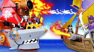 Shark Pirate At The Harbor Retrieve The Stolen Treasure With Good Pirates ToyMartTV [upl. by Redliw259]