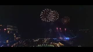 OKADA 2022 NEW YEARCOUNTDOWN FIREWORKS AND LIGHTSHOW PYROMUSICAL [upl. by Nella113]