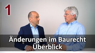 Änderungen im Baurecht 1  Überblick  Interview mit Markus Willkomm FA für Baurecht [upl. by Avelin762]