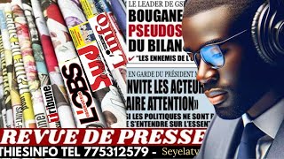 REVUE DE PRESSE DU SENEGAL REVUE DE PRESSE AUJOURDHUI 11 05 2024 [upl. by Notnarb]