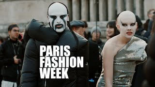 Best of Fashion Week l Street Style Paris Rick Owens Show 2023 [upl. by Anyotal]