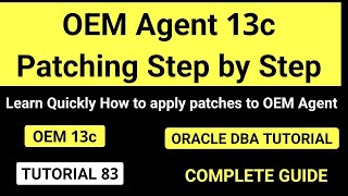 OEM Agent Patching step by step [upl. by Attlee]