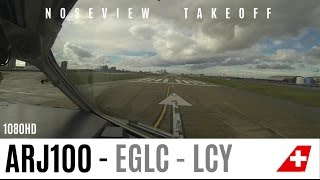 Watch this Cockpit Takeoff at London City Airport [upl. by Pegma]