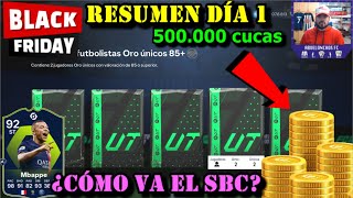 HACEMOS 500000 MONEDAS el primer día de BLACK FRIDAY 💰 ¿Cómo llevo el SBC de MBAPPÉ POTM [upl. by Elisa]