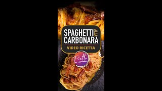 SPAGHETTI ALLA CARBONARA Ricetta Originale  PIATTO Shorts [upl. by Sone]