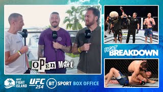 Open Mat UFC 254 postfight breakdown Khabib v Gaethje Whittaker v Cannonier lightweight division [upl. by Sdlonyer]