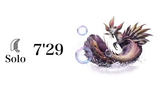 MHRise体験版 タマミツネ 大剣ソロ 7′29  Mizutsune Great Sword Solo [upl. by Eednyl]