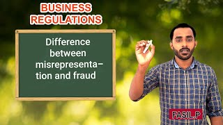 Difference between misrepresentation and fraud [upl. by Oramlub]