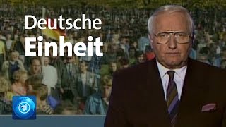 Tag der Deutschen Einheit  tagesschau vom 3 Oktober 1990 [upl. by Ydde]