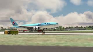 플심 대한항공 B777200 베트남 하노이 공항 착륙 Plane Spotting msfs landing koreanair [upl. by Killian761]