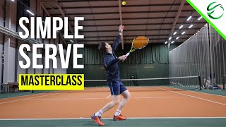 Simple Tennis Serve Technique Masterclass for Beginners [upl. by Kalikow]