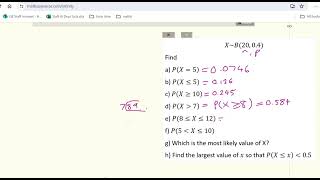 Casio CG50 Distribution Menu for binomial probabilities [upl. by Hazeefah63]