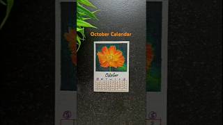 October Calendar DIYHow to make Calendar with paper shorts [upl. by Cogswell161]