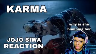 KARMA BY JOJO SIWA  REACTION [upl. by Inilahs]