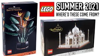 LEGO Botanical Collection Bird of Paradise Flower Set amp Taj Mahal Architecture Summer 2021 Sets [upl. by Nylesaj840]