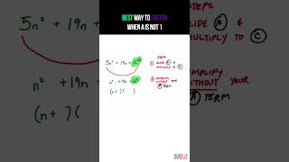 The best Trick and Way to Factor Quadratic Equations [upl. by Ailin]