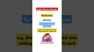 Bamboozle English Word of the Day [upl. by Knutson]