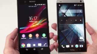 Sony Xperia Z vs HTC One  SmartphoneVergleich [upl. by Babby454]