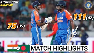 India vs Bangladesh 3rd T20 Highlights 2024  India vs Bangladesh  IND vs BAN 3rd T20 Highlights [upl. by Agnola]