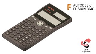 Making a CALTRIX Scientific calculator Model in Fusion 360Walkthrough [upl. by Kciredor]