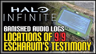 All Escharums Testimony Banished Audio Logs in Halo Infinite [upl. by Drofub537]