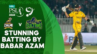 Stunning Batting By Babar Azam  Peshawar Zalmi vs Multan Sultans  Match 21  HBL PSL 9  M1Z2U [upl. by Enelaehs]