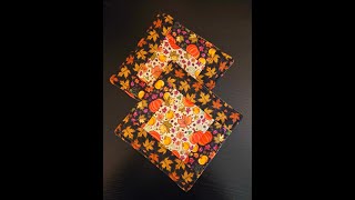 Autumn Potholders PreCut or Scrap Friendly [upl. by Omrellug]