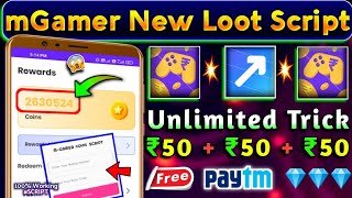 🔥 mGamer App New Refer Script  mGamer App Unlimited trick  😱 without num bug trick live proof [upl. by Deyas]