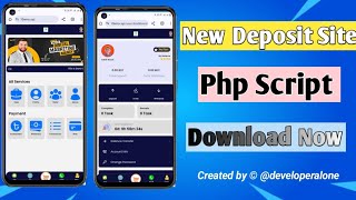 New deposit site script download  new investment site php script download 😍 [upl. by Labaw]