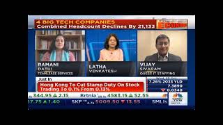 CNBC TV18  Its The Economy with Vijay Sivaram CEO  Quess IT Staffing Search amp Recruitment [upl. by Karrie]