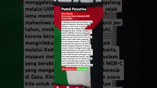 Peduli Palestina Tema Wisuda UII 25 Mei 2024 justiceforpalestine [upl. by Vachil]