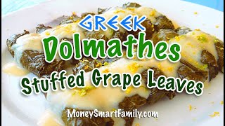 Best Greek Dolmades with Lemon Sauce  Dolmathes with Avgolemono Sauce [upl. by Cindi]