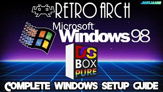 Setting up Windows 98 with Retroarch Emulation retroarch dosbox windows98 [upl. by Juana]