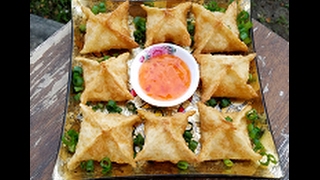 Crab Rangoon  Cream Cheese Wontons  Recipe [upl. by Aliel]