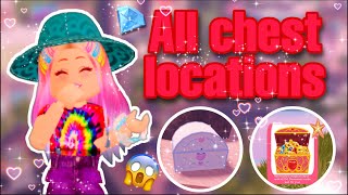 ALL CHEST LOCATIONS IN DIAMOND BEACH  Royale high summer update 2021 [upl. by Enedan832]