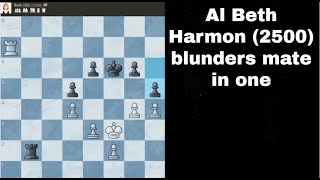 Al Beth Harmon 2500 blunders mate in one [upl. by Home]