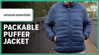 Amazon Essentials Lightweight WaterResistant Packable Puffer Jacket Review Initial Thoughts [upl. by Gelhar109]