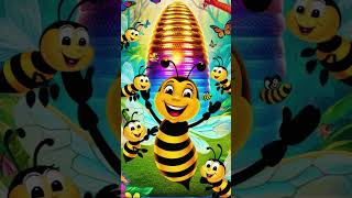 Little Busy Bee  New Nursery Rhymes for Kids Poems for Children [upl. by Matelda334]