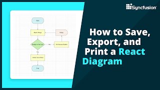 How to Save Export and Print a React Diagram [upl. by Eppillihp910]