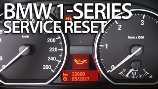 How to reset service reminder in BMW 1Series E81 E82 E87 E88 inspection [upl. by Byler641]