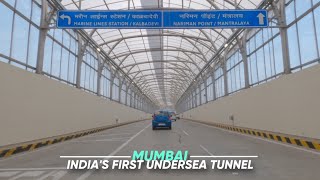 Mumbai Coastal Road Tunnel  INDIAS🇮🇳 First UNDERSEA TUNNEL  4K DRIVE [upl. by Arvo]