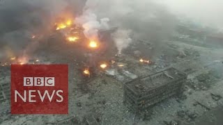 Horror and disbelief over Tianjin explosions  BBC News [upl. by Relluf567]