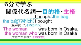 【６分で学ぶ】関係代名詞（目的格・主格）の語順と役割―目的格と主格の違いもスッキリ！ [upl. by Nealah]