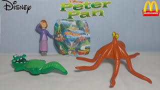 McDonalds Happy Meal Walt Disney Tick Tock Croc Octopus amp Jane  Peter Pan Figures Review [upl. by Rosenberger]