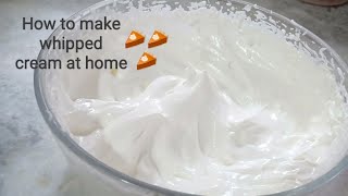 How to make whipped cream at home [upl. by Axela]