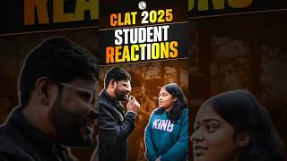 Students Reaction on CLAT 2025 Paper [upl. by Sheff]